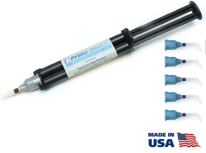 Prime Dental Automix Dual Cure Glass Ionomer Band Cement 10gm Syringes