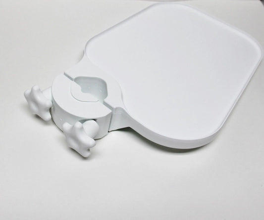 TPC type Post Mounted Utility Pole Post Tray Shelf Table White