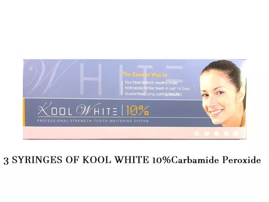 PacDent Dental Kool White 10%, 15%, 20% Teeth Whitening Gel 1.2ml Syringes