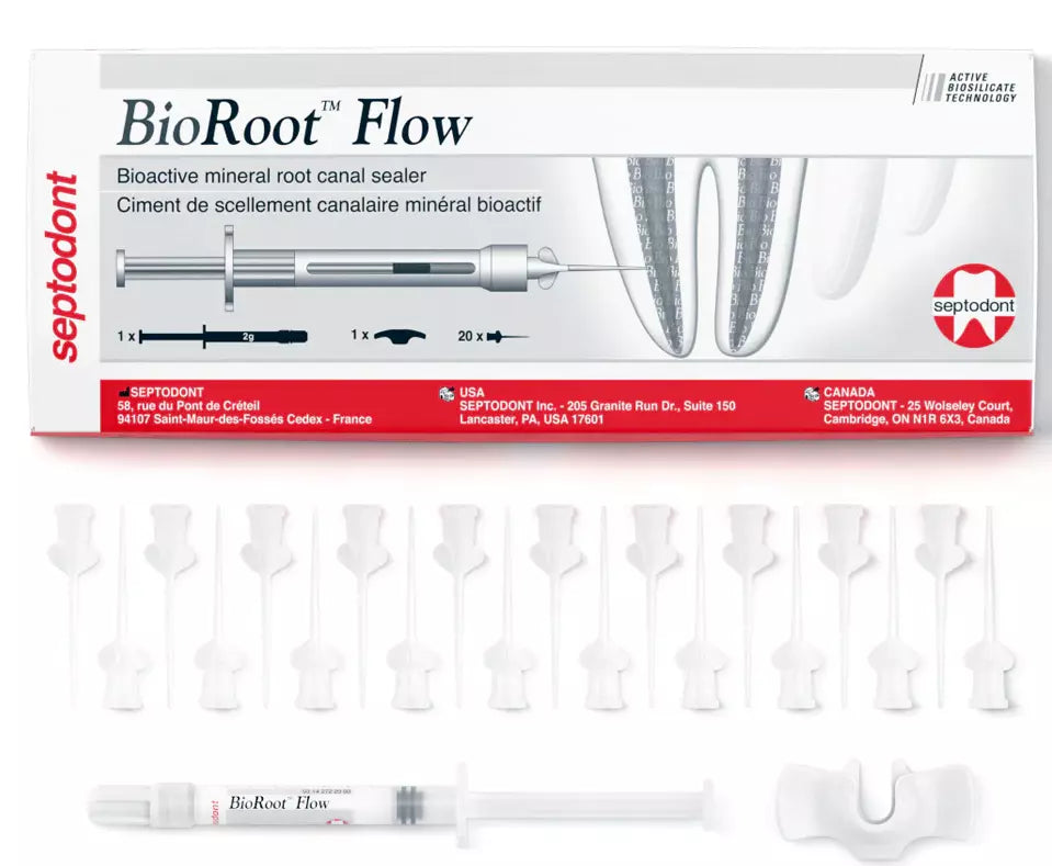 Septodont BioRoot® Flow Bioactive Mineral Root Canal Sealer 2gm Syringe+20 Tips