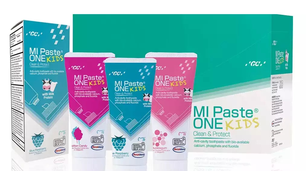 GC MI Paste® ONE Kids Anti-Cavity Toothpaste with Milk Protein 46g/pk, Bio-Cal