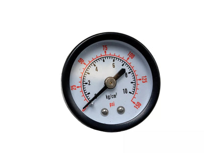 Dental Round Pressure Gauge 0-150 psi 1 1/2" Hole (DCI Type) (Pack of 5)