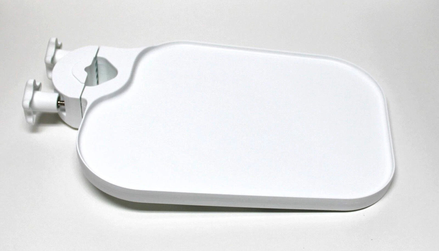 TPC type Post Mounted Utility Pole Post Tray Shelf Table White