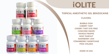 IOLITE 20% BENZOCAINE 1 OZ TOPICAL ANESTHETIC GEL All Flavors by Dharma