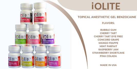 IOLITE 20% BENZOCAINE 1 OZ TOPICAL ANESTHETIC GEL All Flavors by Dharma