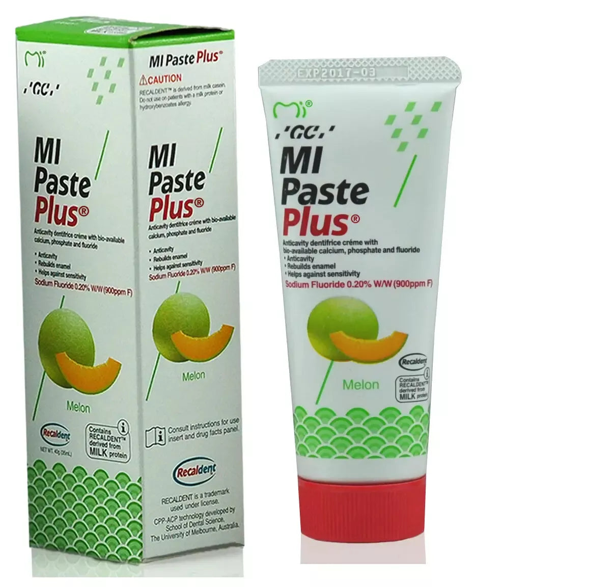 GC MI Paste Plus Topical Tooth Créme with Calcium, Phosphate & Fluoride 40g