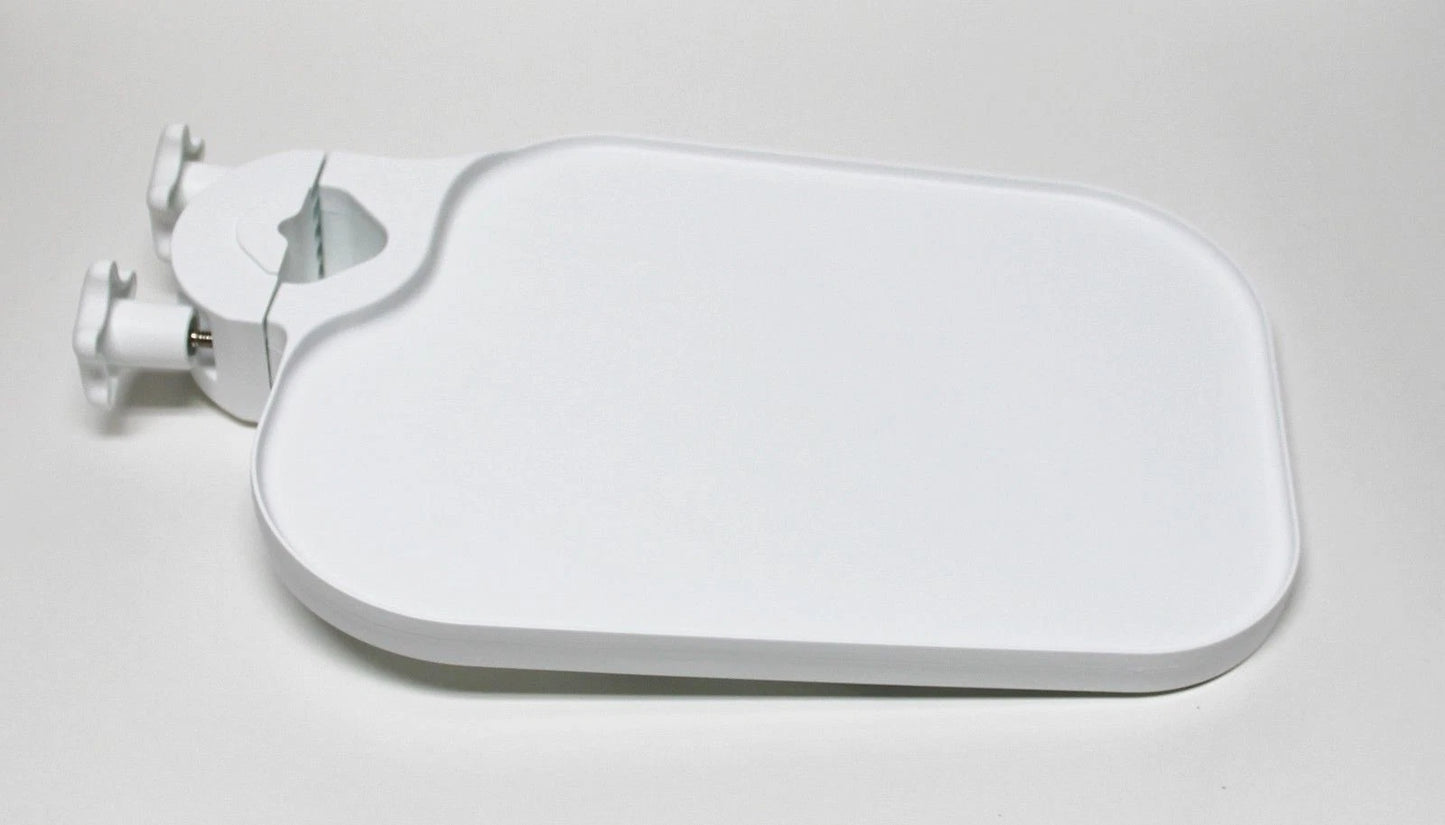 TPC type Post Mounted Utility Pole Post Tray Shelf Table White