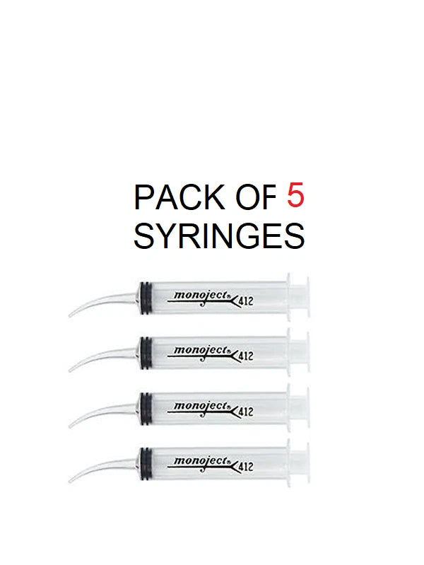 Original Monoject® Curved 412 Tip 12cc Syringes
