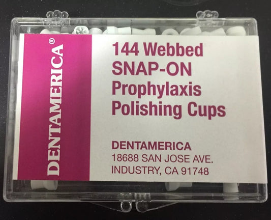 Dental Polishing Prophy Prophylaxis Cups Snap On 288pc - Dentamerica