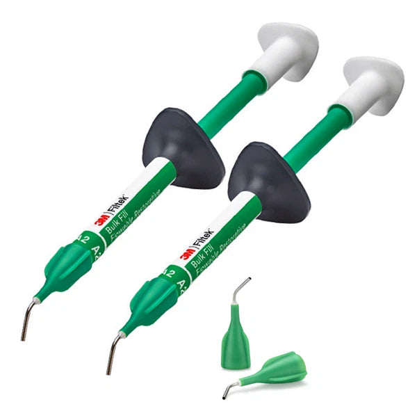3M ESPE Filtek Bulk Fill Flowable Restorative Refill 2x 2gm Syringe+20 Tips