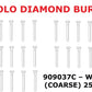 Premier Dental SOLO Premium Diamond Burs WHEEL Shape 909037C 25pcs