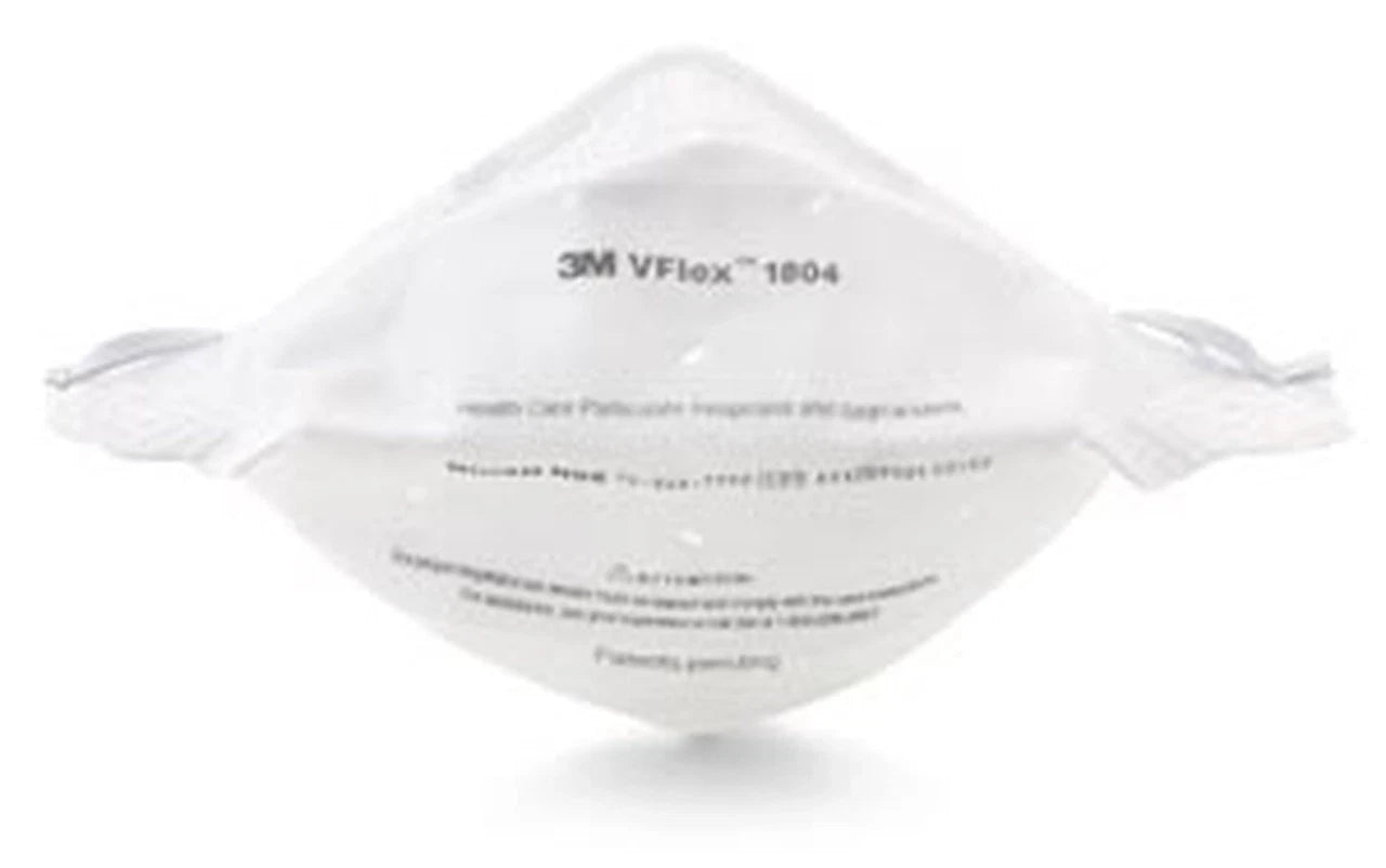 3M VFlex 1804 N95 NIOSH APRVD Particulate Respirator Surgical Face Mask