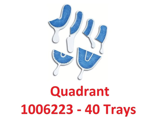 40 Triple Tray Quadrant Bite Trays Dental Premier -USA- Approved