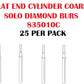 Premier Dental SOLO Premium Diamond Burs FLAT END CYLINDER 835010C 25pcs