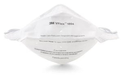3M VFlex 1804 N95 NIOSH APRVD Particulate Respirator Surgical Face Mask