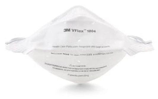 3M VFlex 1804 N95 NIOSH APRVD Particulate Respirator Surgical Face Mask
