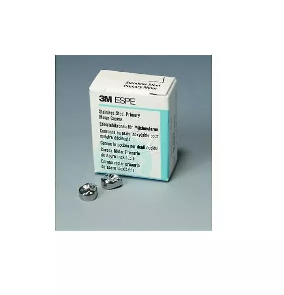 3M ESPE UNITEK Dental 2nd Primary Molar Stainless Steel 5/Pk All sizes