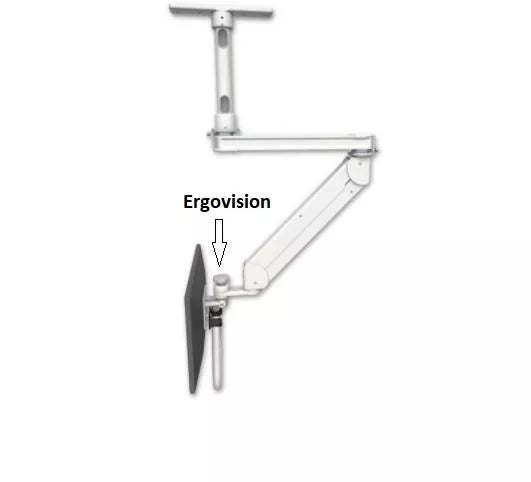 Monitor Ceiling Mount ICW Titan Elite Space-Saving T2 Dental ,Monitor adjuster-Quicklink