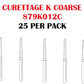 Premier Dental SOLO Premium Diamond Burs CURETTAGE K COARSE 879K012C 25pcs USA