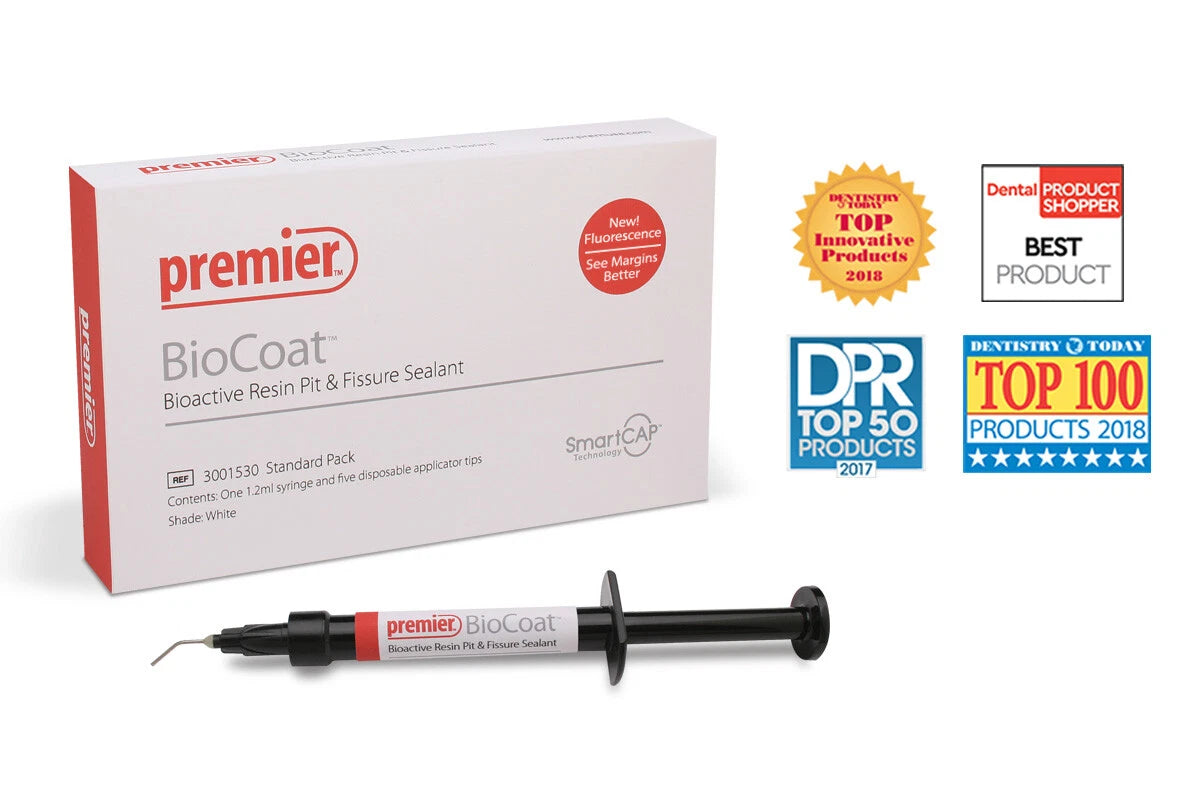 Premier® BioCoat new bioactive resin pit and fissure sealant 1.2mL Syringe