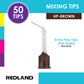 REDLAND Dental Mixing Tips for Impression Material, C&B, Cements 50/PK