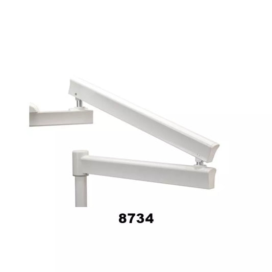 DCI Flex Arm, Post Mount, 34", White for Dental, Medical