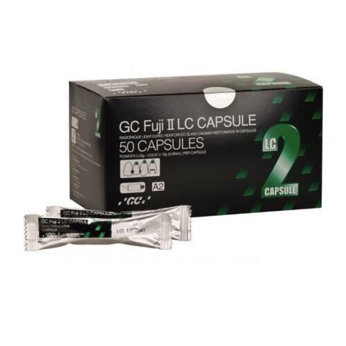 GC Fuji II LC Radiopaque 50 Capsules Light-Cured Glass Ionomer Restorative A2