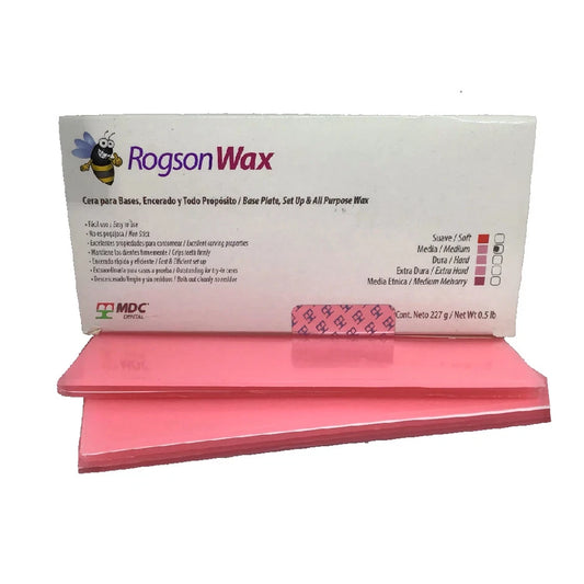 MDC Rogson, Base Plate, Set Up & All Purpose Medium Pink Wax 0.5lb.