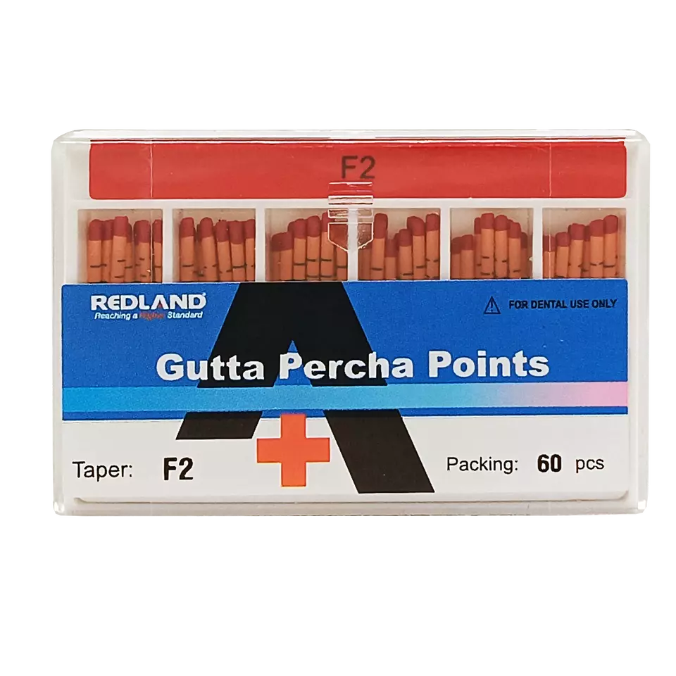 REDLAND Gutta Percha F1,F2,F3,F4,F5 100/Pk for Special TAPERED FILES (MM marked)