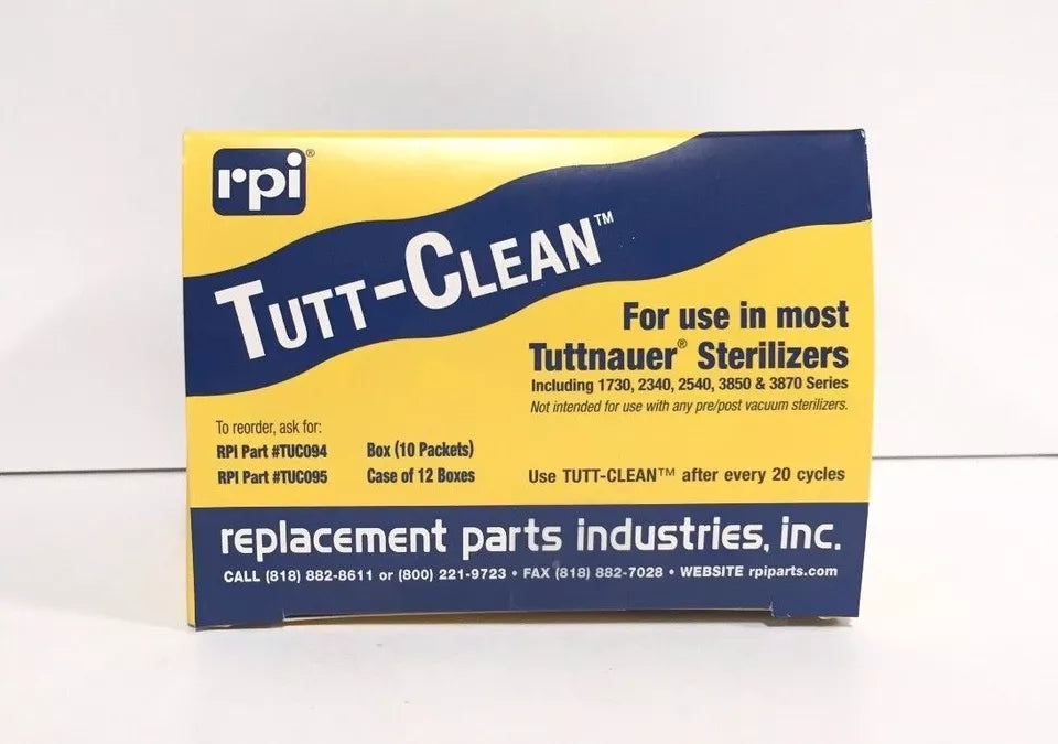 Tutt-Clean All Sterilizers Autoclave Dental/Medica Disinfectant / Cleaner 10/pk