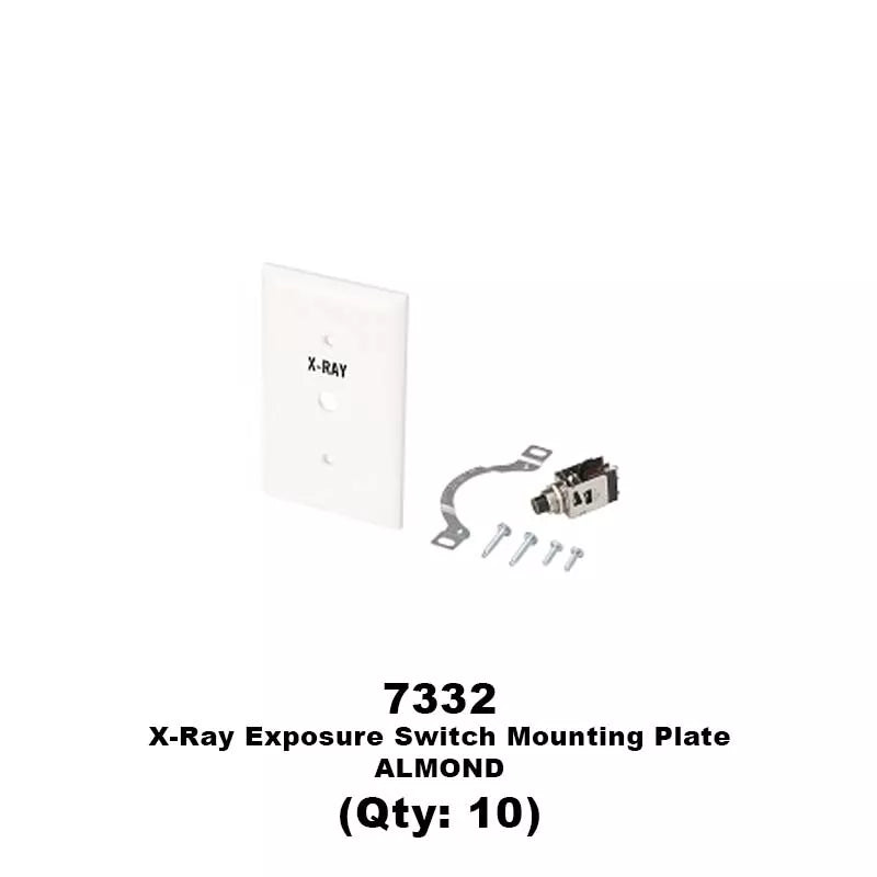 DCI X-Ray Exposure Switch Mounting Plate (10 Pack) for Dental, Medical