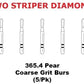 Premier Dental TWO STRIPER Diamond 365.4C Pear Coarse Grit Burs (5/pk)