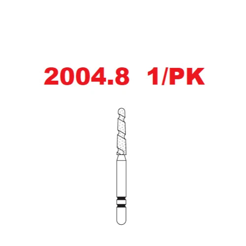 Premier Dental TWO STRIPER Diamond TS2000 Round End Taper Burs #2004.8 1/pk USA