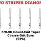 Premier Dental TWO STRIPER Diamond 770.9C Round-End Taper Coarse Grit Burs 5/pk
