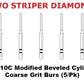 Premier TWO STRIPER Diamond 511.10C Modified Beveled Cylinder Coarse Grit 5/pk
