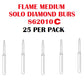 Premier Dental SOLO Premium Diamond Burs FLAME MEDIUM 862010C 25pcs USA