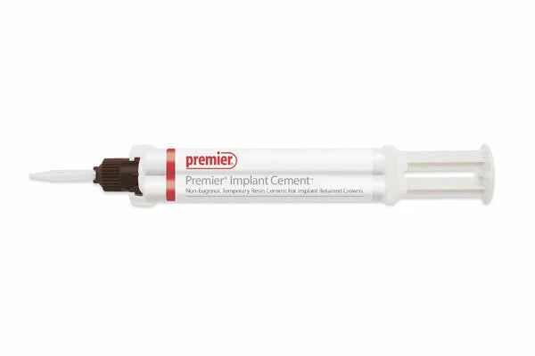 Premier Dental Implant Cement For Implant Retained crowns 5 mL Syringe + 8 Tips