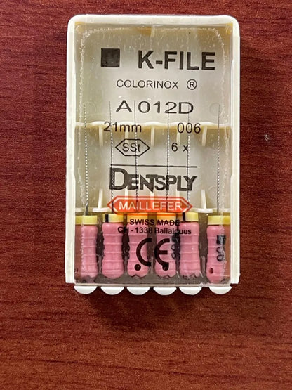 DENTSPLY MAILLEFER K-FILE 21MM/25MM (6PCS)