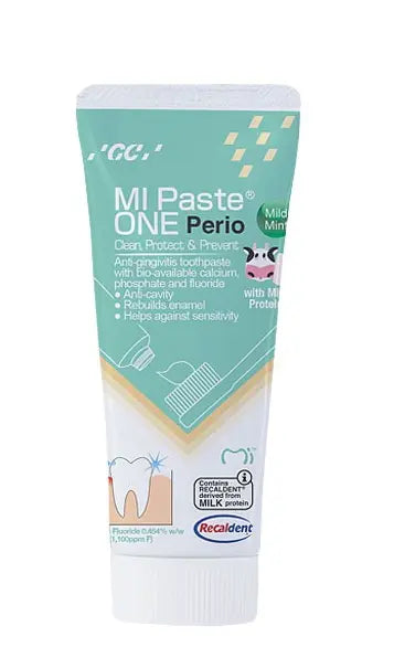 GC MI Paste® ONE Perio Mild Mint Anti-gingivitis Toothpaste with Bio-Cal 42g/pk