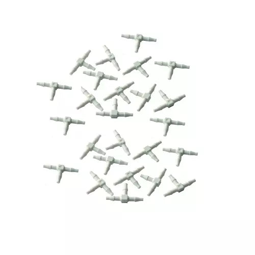 Dental Barb Tee Plastic - 1/16" 25piece (Pack of 6)  (DCI Type)