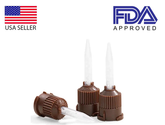 Premier Implant Cement Plus Brown Short Mixing Tips 25/Box