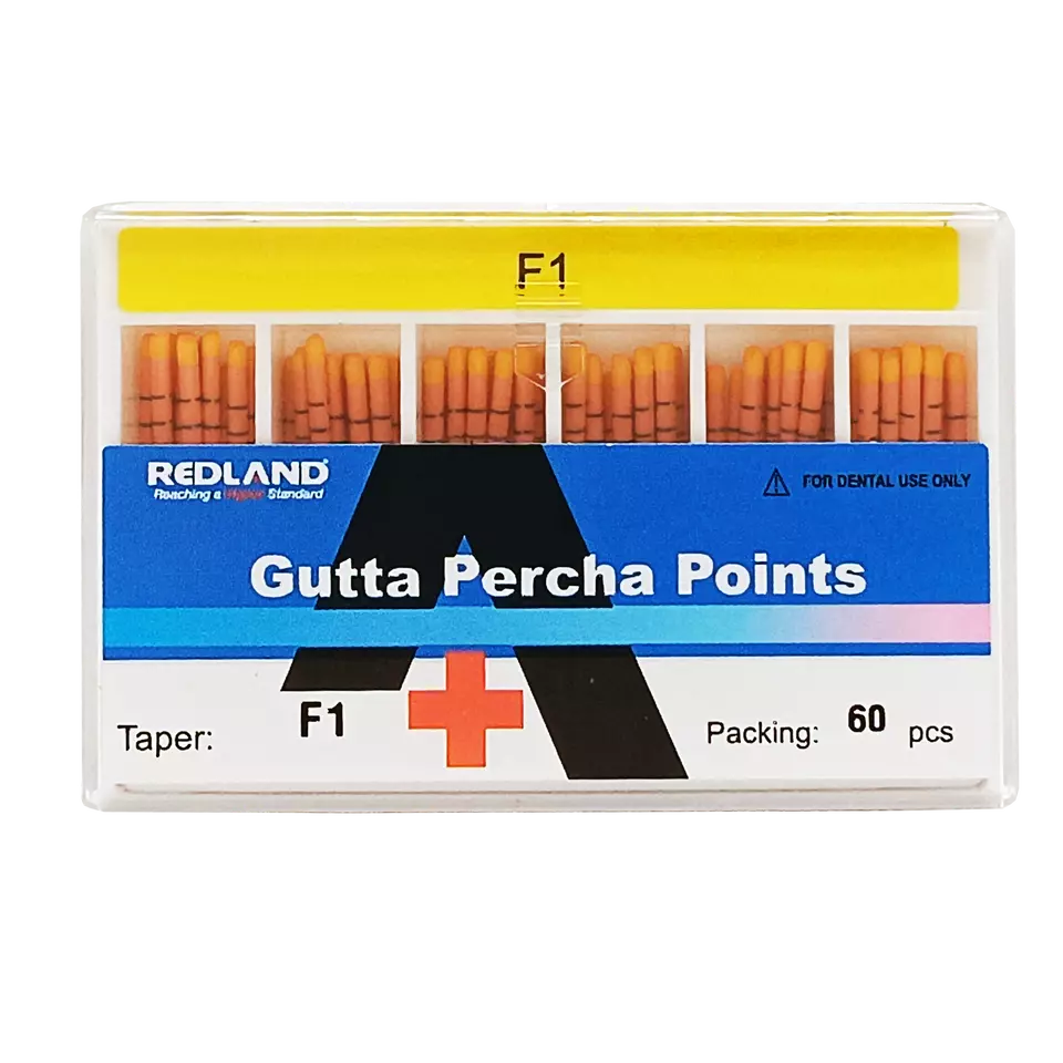 REDLAND Gutta Percha F1,F2,F3,F4,F5 100/Pk for Special TAPERED FILES (MM marked)