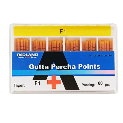 REDLAND Gutta Percha F1,F2,F3,F4,F5 100/Pk for Special TAPERED FILES (MM marked)