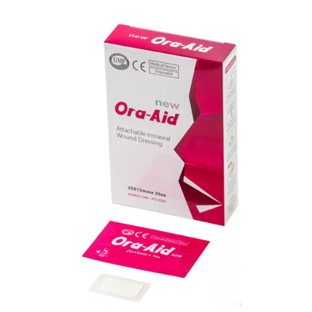Ora-Aid Attachable Intra-oral Wound Dressing 25x15mm, 20/pack